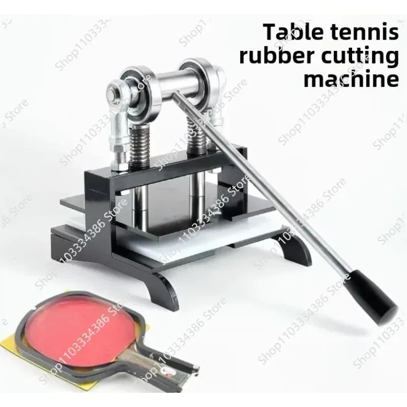 Double Roller Bearing Manual Press Ping-Pang Bat Rubber Edge Cutter Pasting Device Table Tennis Racket Rubber Cutting Machine