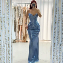 Thinyfull 2024 Mermaid Prom Dresses Spaghetti Straps Sweetheart Evening Party Dress Formal Night Cocktail Prom Gowns Custom Size