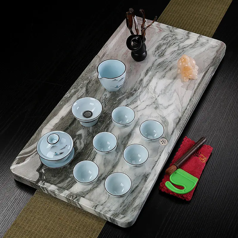 

Nordic Marble Tea Tray Decorative Drainage Small Nordic Pot Drip Valet Tea Tray Rustic Hospitality Bandejas Home Decorationgs
