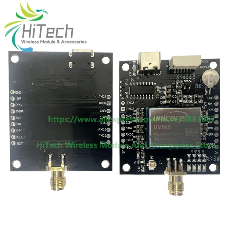 1PCS Unicore UM980 RTK GNSS Module EM-980D5 positioning high-performance UAV lawn mower,agriculture Replace ZED-F9P LC29H LG290P