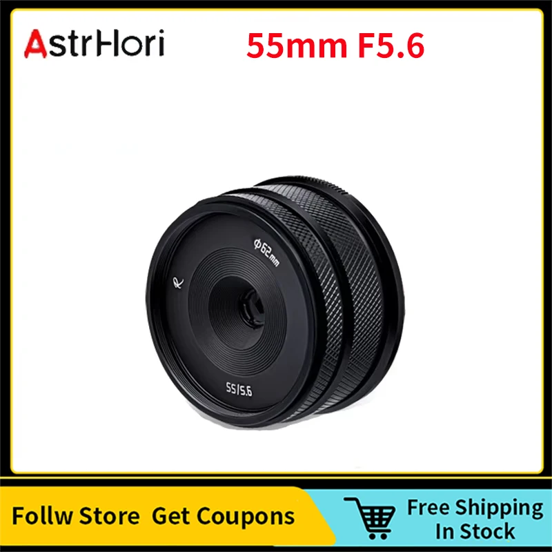 

AstrHori 55mm F5.6 Medium Format Manual Prime Lens Match 100 Million Pixels Sensor for FUJIFILM GFX Mount GFX 50SII,GFX100,GFX10