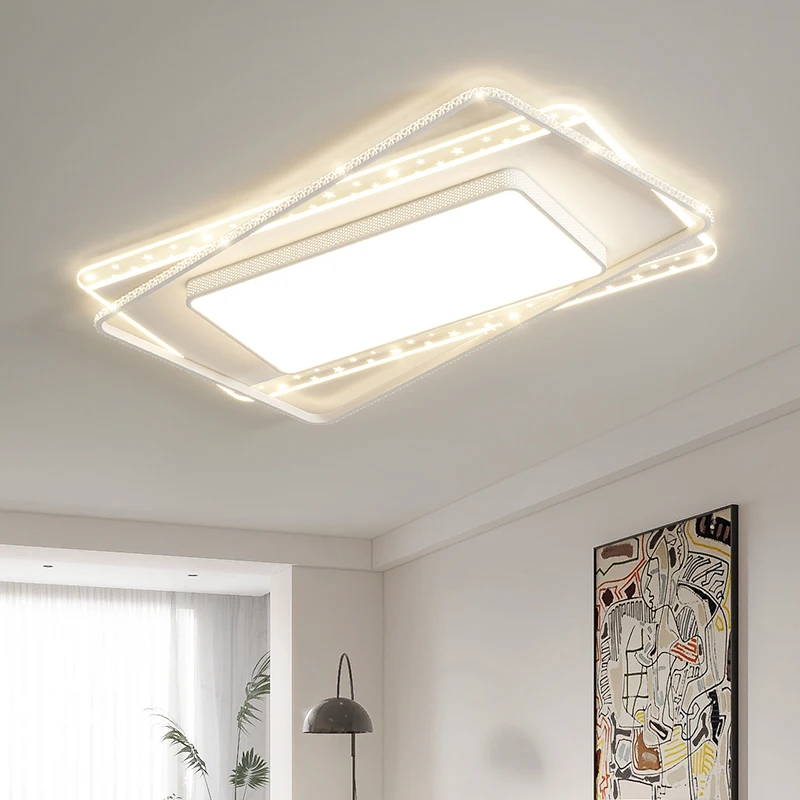 Plafoniere a led semplici soggiorno camera da letto sala da pranzo lampadario nordico lampade per interni quadrate rotonde lampade dimmerabili