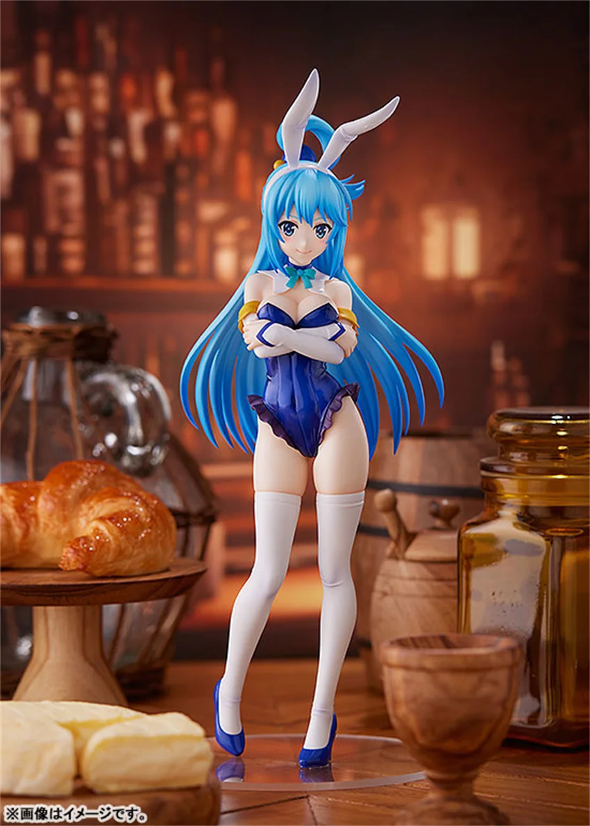 24CM Max Factory KonoSuba Aqua Bunny Girl Blessing on This Wonderful World PVC Action Figure Toy Statue Adults Collection Model