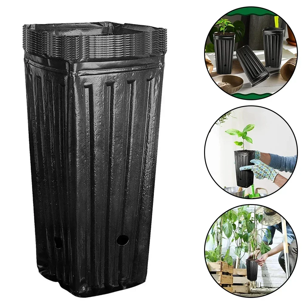 

Plastic Deep Nursery Tree Pots Suitable for All Types of Plants 7 8inch Garden Containers Available in Multiple Quantities