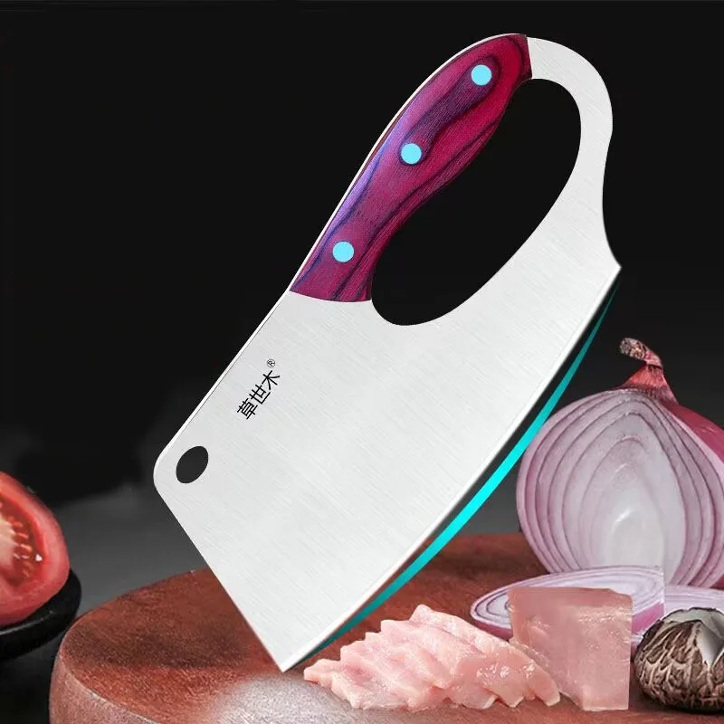 

Labor-saving Knife 5Cr15mov Stainless Steel Cleaver Knife Super Sharp Blade Chef Slicing Meat Vegetable Fruit Cutlery Knives