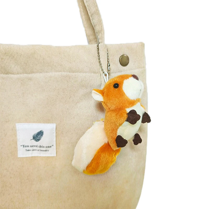Lindo juguete de ardilla de peluche de algodón Animal relleno muñeco de ardilla encantador pareja bolsas y adornos regalo