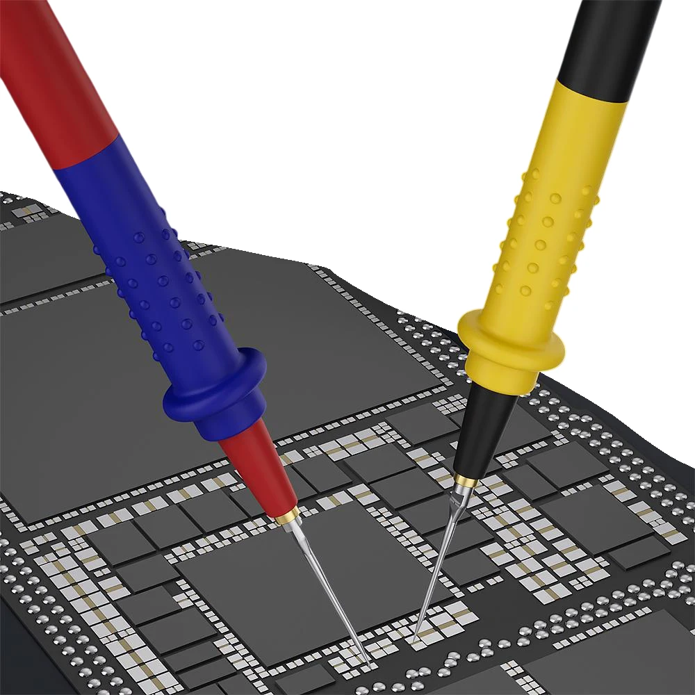 Digital Multimeter Accessory Probes Pure Copper Conductors 4mm Jack 2500V Safety Test Certified Low Resistance Design
