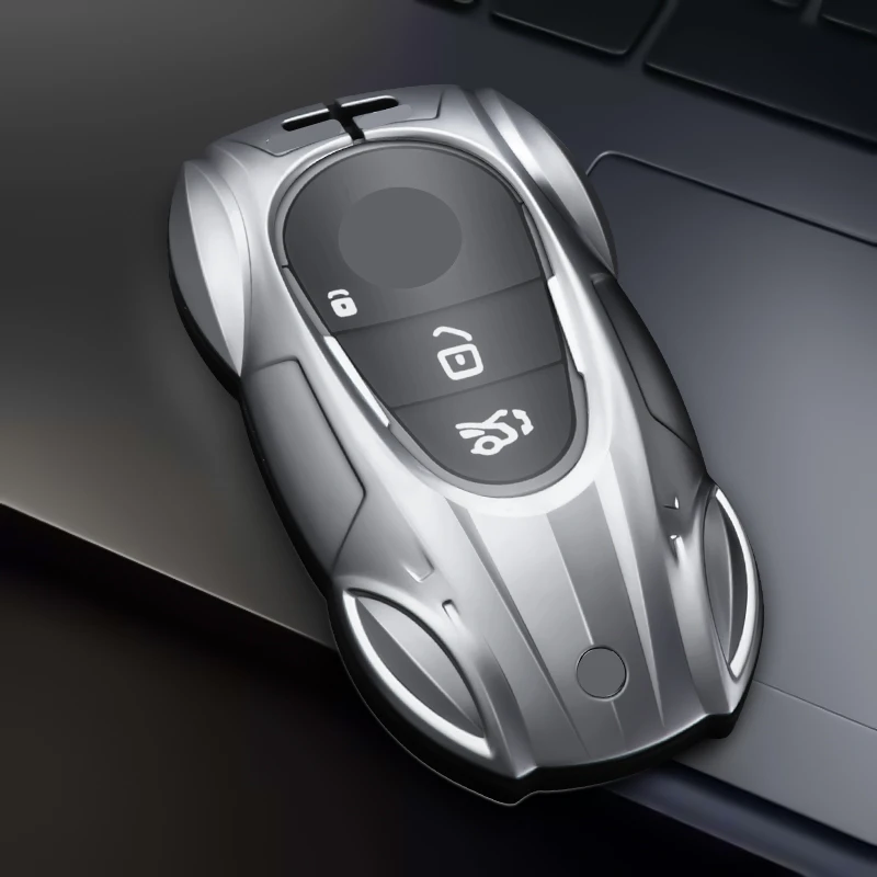 For Mercedes Benz A B C E S Class C260L S400L CLA CLS GLC GLS GLE EQE EQS Metal Car Remote Key Cover Case Holder shell Fob