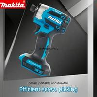 Makita 18V LXT Cordless Impact Driver DTD173 Brushless Electric Drill Screwdriver Wood/Bolt T1/T2-Mode Twin LED Light 180 N·m