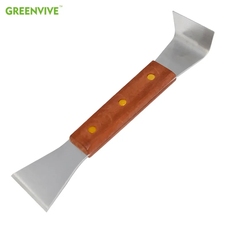 Stainless Steel Beekeeping Scraping Knife Bee Frame Lifter Scraper Beehive Cleaning Knife Half Bending Scraper Beekeeping Tools