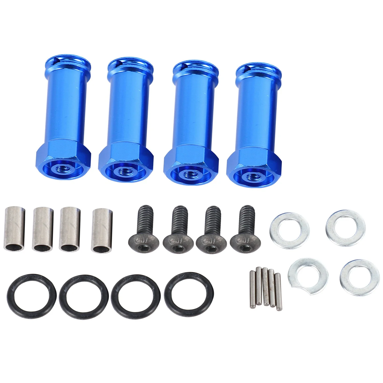 12Mm Aluminum Wheel Hex Adapters Long 29Mm Extension RC Car Conversion Parts for 1/12 Wltoys 12428 12423 Dark Blue