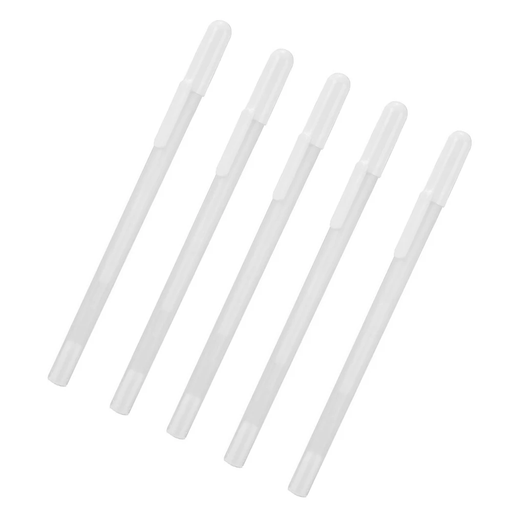 

5Pcs Gel Ink Pens White Fine Point Highlighter Marker Smooth Ink Waterproof White Gel Pens for Drawing Scrapbook Cards