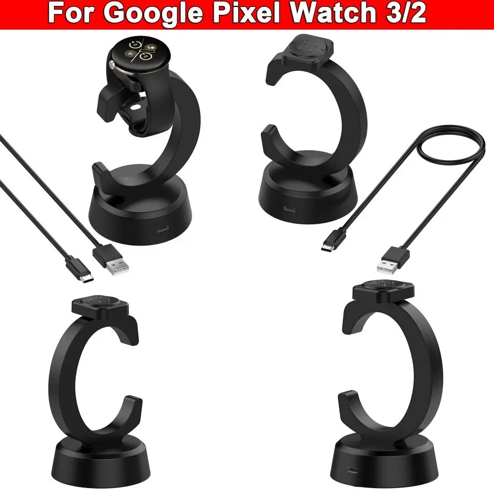 

C-образная Вертикальная Зарядка адаптер питания зарядное устройство Подставка Кронштейн зарядная док-станция аксессуары умные часы для Google Pixel Watch 3/2