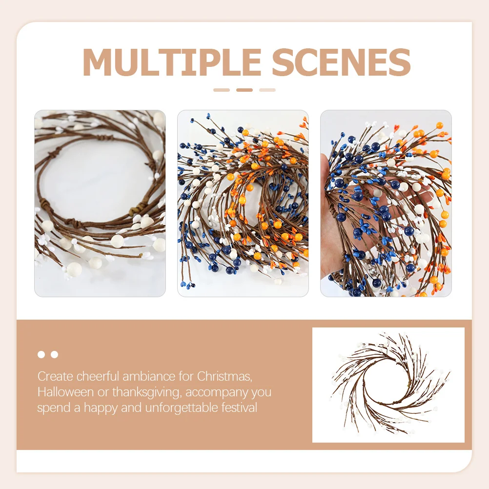 

Simulation Fruit Decoration Berry Wreath Holiday Garland Candleholders Wreaths Mini Twig Decorations