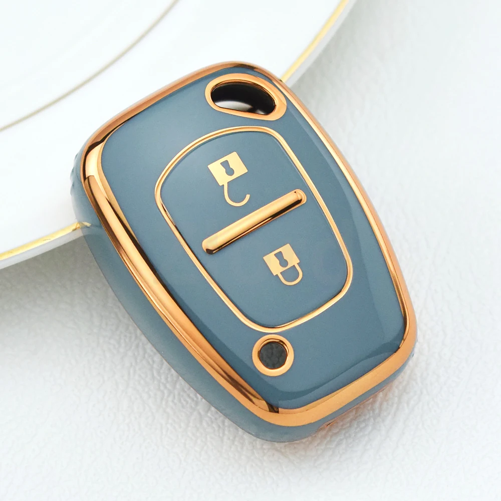 2-knoppen TPU afstandsbediening autosleutelbehuizing voor Renault Opel Vauxhall voor Nissan Vivaro Traffic Primastar