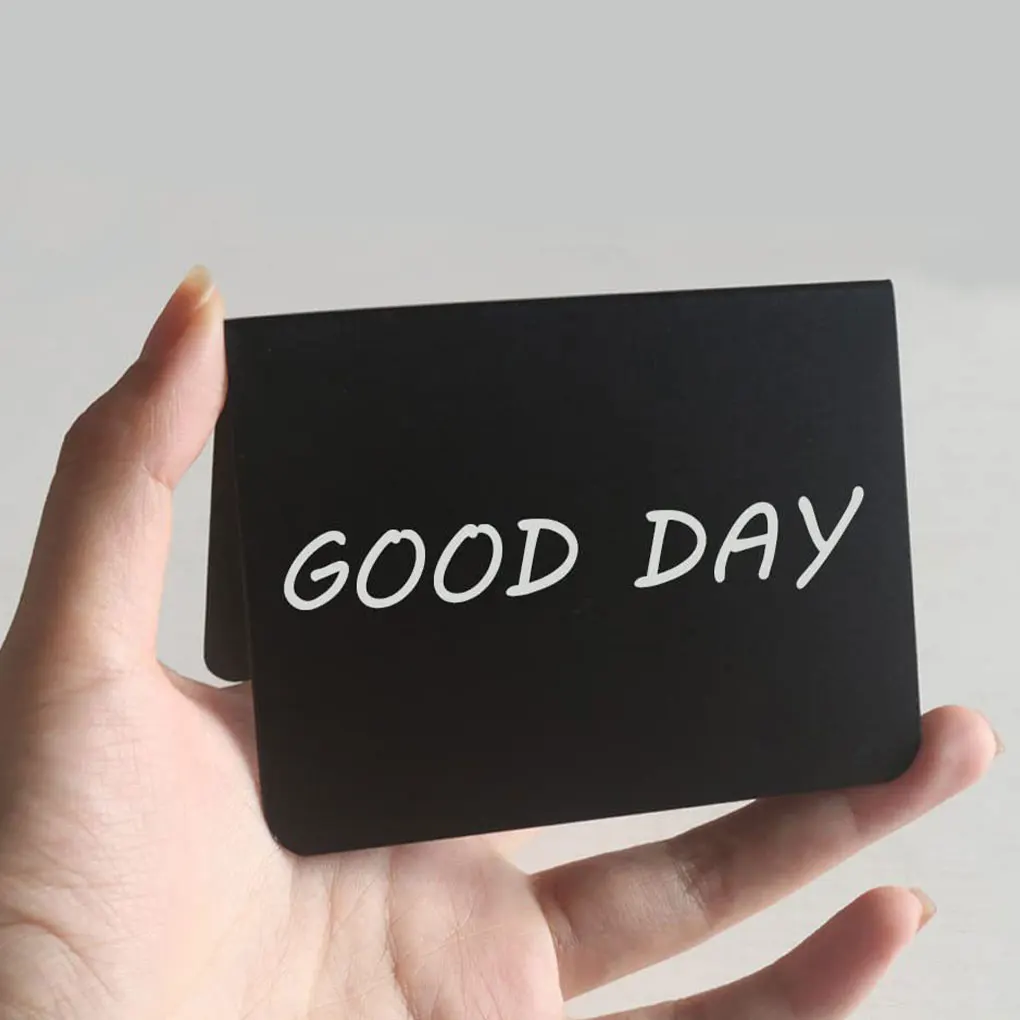 Mini Desktop Cake Label Chalkboards Rectangular Blackboard Double Sided Chalkboard Wedding Party Table Number Place Tag