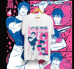 Fushiguro Toji T-shirt Jujutsu Kaisen Anime Horror Gifts Short Sleeve All Size
