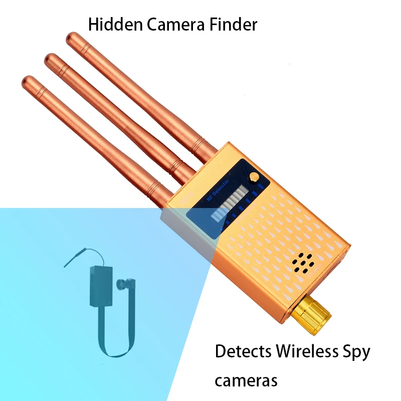 Portable Anti-Surveillance Scanner 3 Antennas for RF GSM and 5.8G Protect Business Secrets from Illegal Wiretapping Positioning