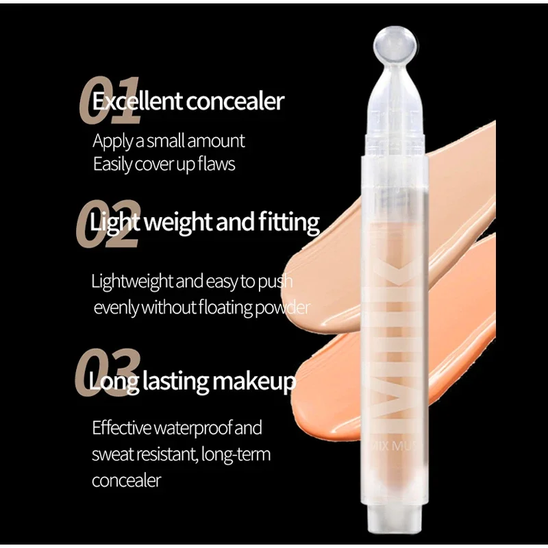 오리지널 브랜드 리퀴드 컨실러, 파운데이션 피부 톤 복구, 오일 컨트롤, 장시간 보습, 메이크업 제거가 용이