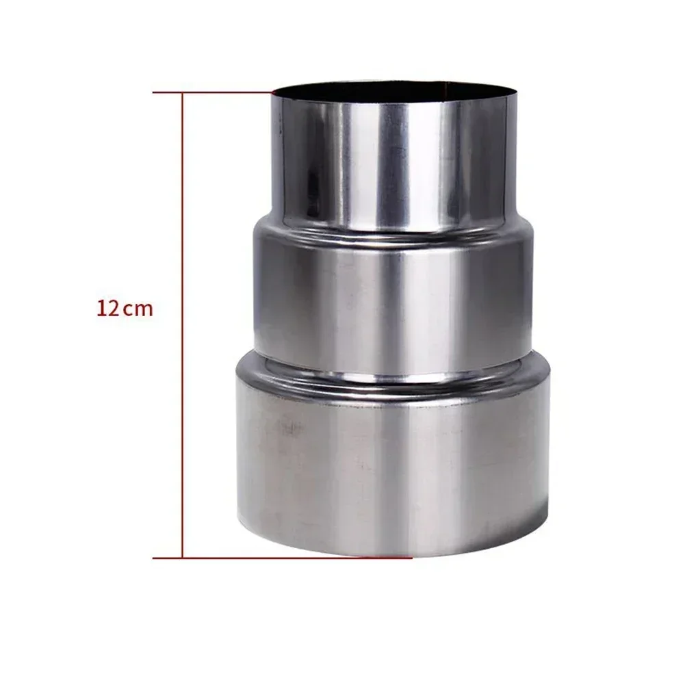 Exhaust Pipe Adapter Stovepipe Stainless Steel Flue Reducing Joint Chimney Adaptor Flue Liner Reducer Tubing Connector