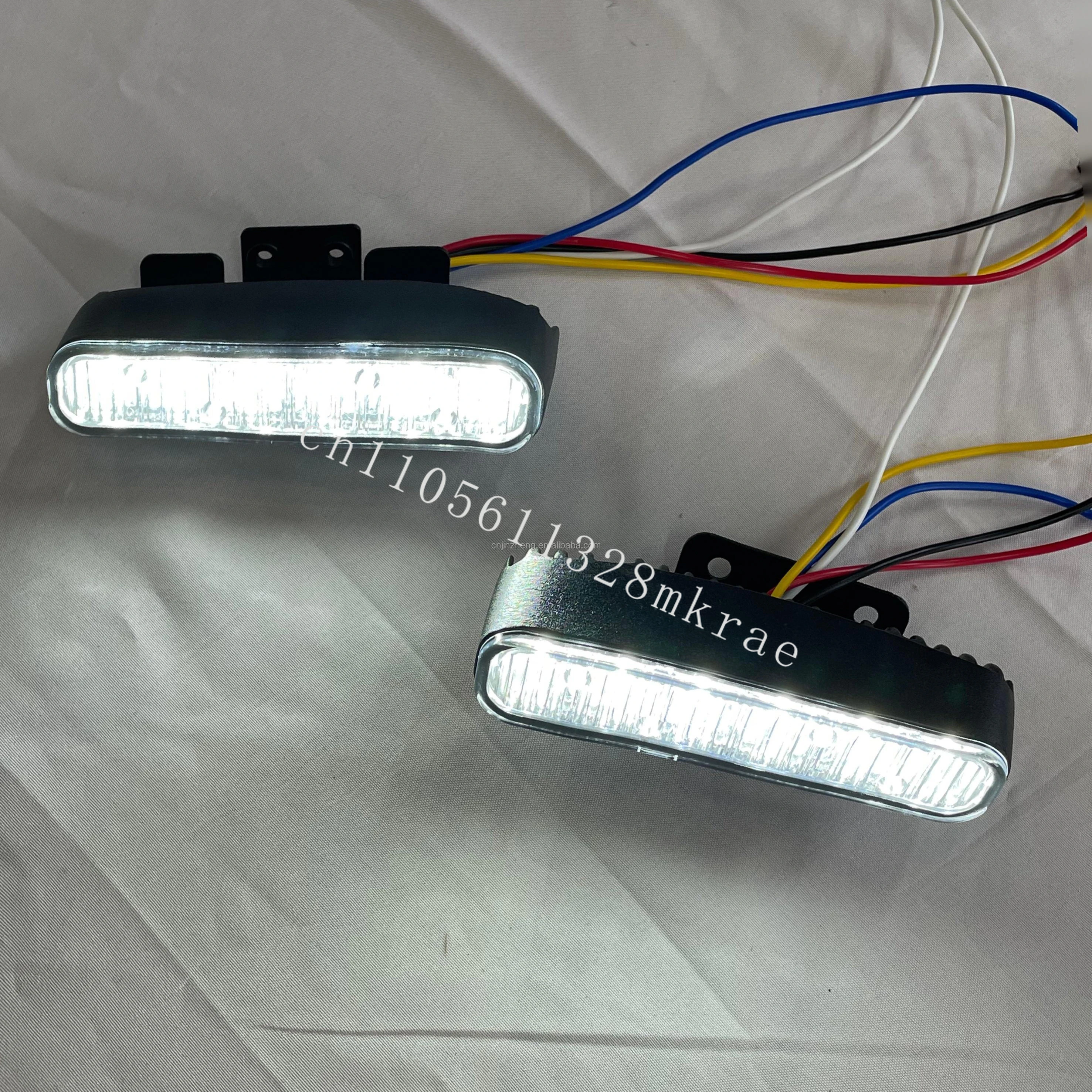 

New Ion Mirror Light Emitting Diode Warning Light Motorcycle Flash Car Amber Red White Strobe Light Accessories