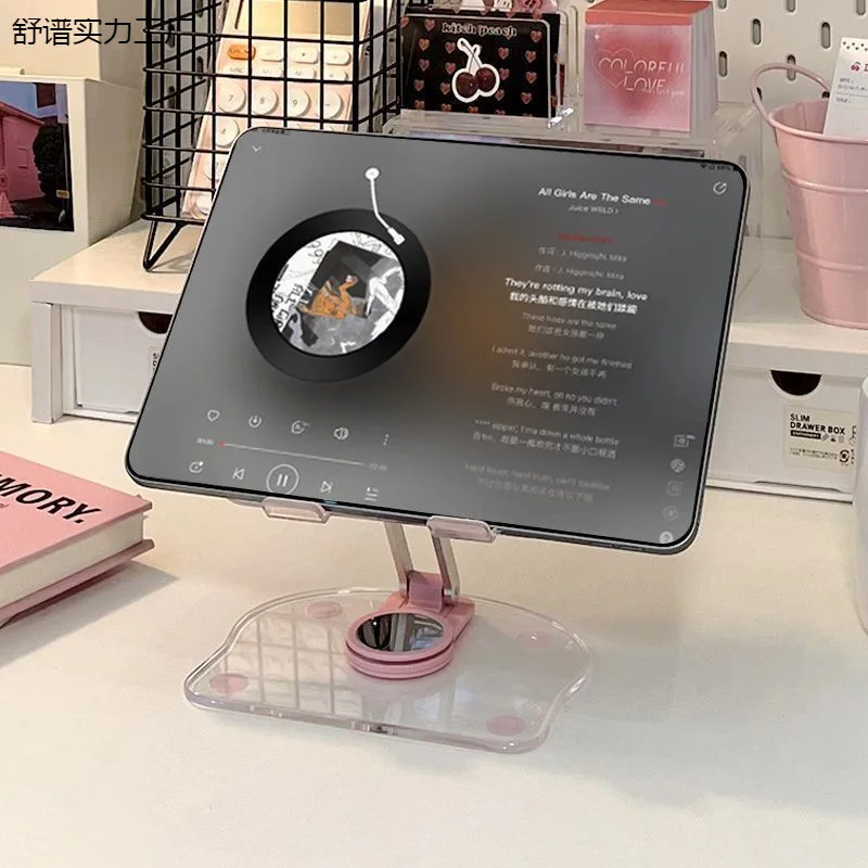 Transparent Adjustable Desktop Bracket Desktop Universal Flat Bracket Acrylic