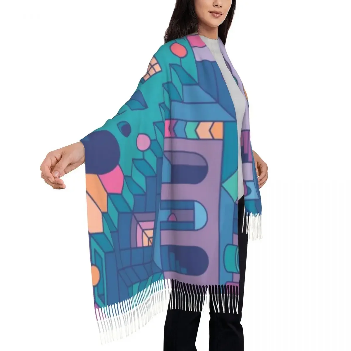 Scialle Una sciarpa con nappe