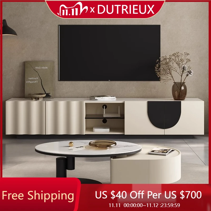 

Кремовый ветер, светильник для ТВ-шкафа, роскошный современный органайзер для гостиной, ТВ-стол, развлекательная полка, универсальная мебель Muebles