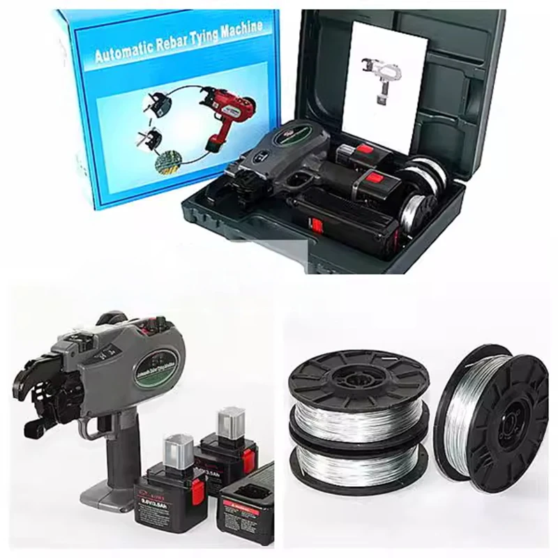 آلة ربط حديد التسليح الأوتوماتيكية بالكامل RT-235/395/550 أداة بناء ربط الأسلاك التي تعمل بالبطارية