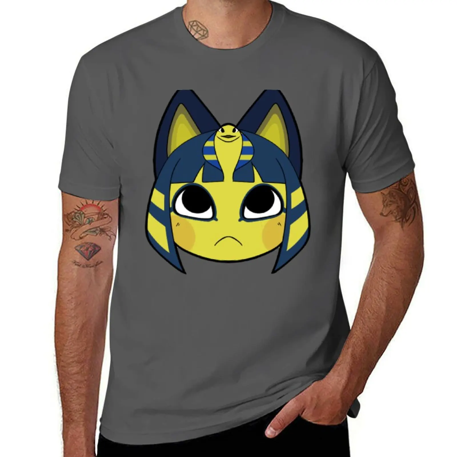 

Ankha T-Shirt Plus Size All Match Tee Shirt