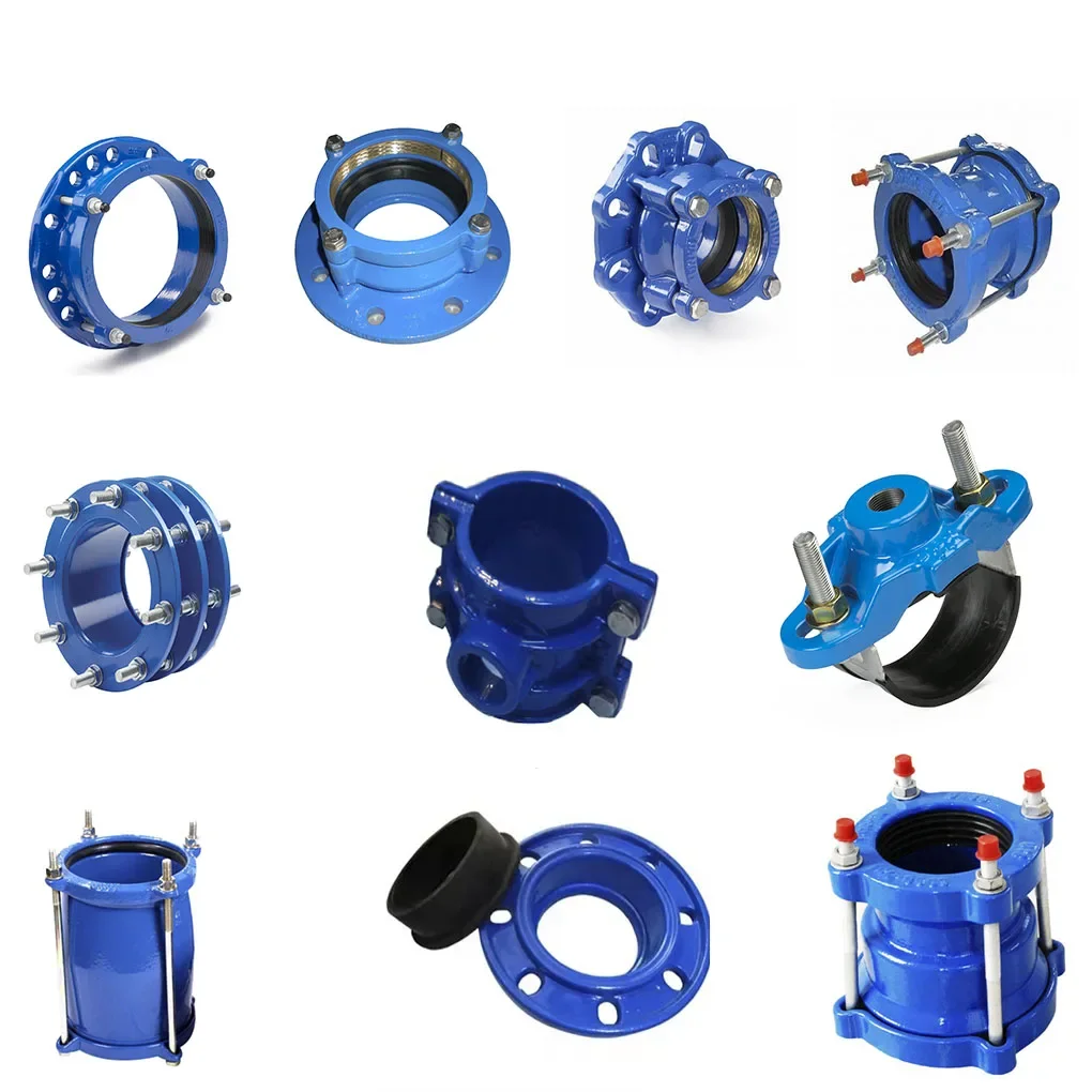 DUCTILE IRON FLEXIBLE COUPLINGS AND ADAPTERS AND SADDLES