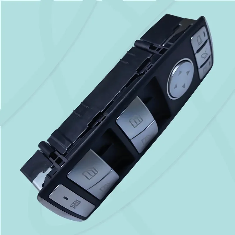 For Mercedes Benz W204 W212 C250 C300 Window Switch A2049055402 Electroplating Silver Glass Lifter Control Button