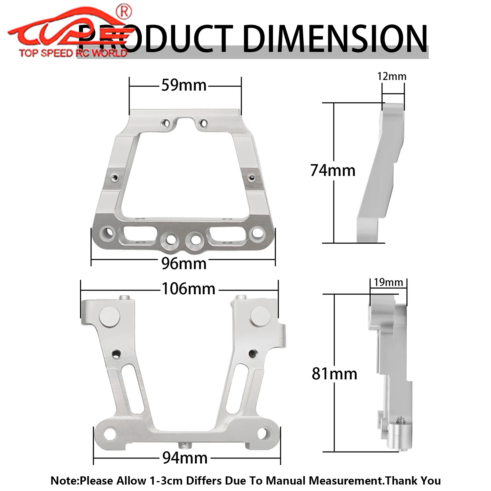 ملحقات الرأس السائبة الأمامية المعدنية باستخدام الحاسب الآلي أو طقم الإطارات الرئيسية الخلفية لـ 1/5 مقياس HPI ROFUN BAHA ROVAN KM BAJA 5B 5T 5SC Rc قطع غيار السيارات الغاز