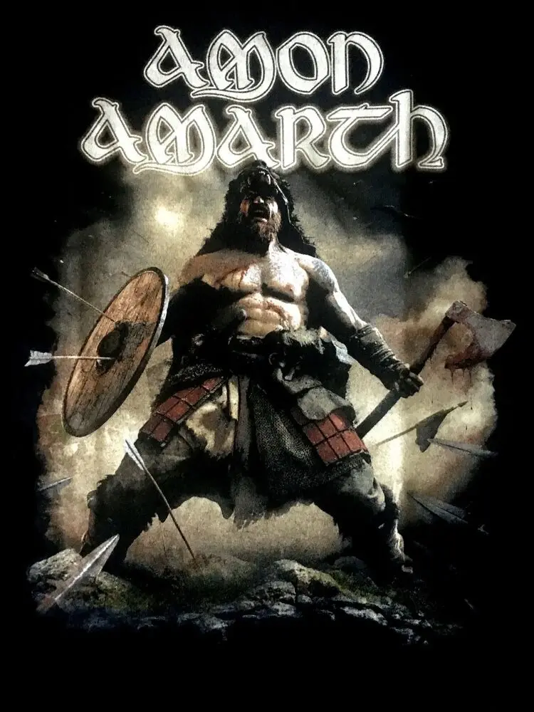 AMON AMARTH cd cvr BERSERKER Official 2019 TOUR #2 SHIRT MED New north america