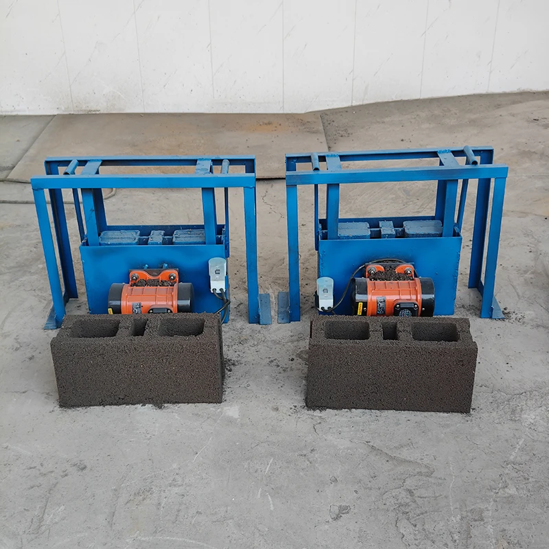 Manual interlocking brick machine, environmentally friendly operation, low investment cost and fast production