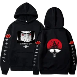 Anime Hoodie for Man Women Uchiha Itachi Sweatshirts Casual Clothes Akatsuki Fall Winter Children's Top Coat Warm Gifts