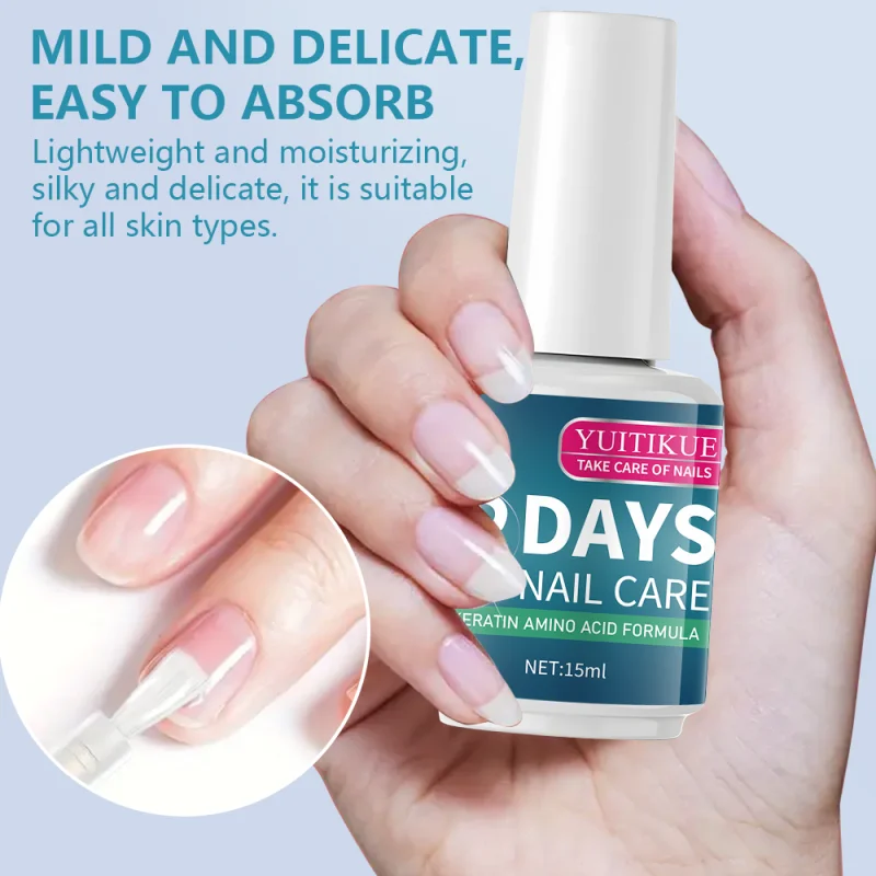 3-dagen nagelverzorgingsbehandelingspak - Keratine- en aminozuurformule Hydraterende verhelderende nagellak |   Nagelverzorging op plantaardige basis