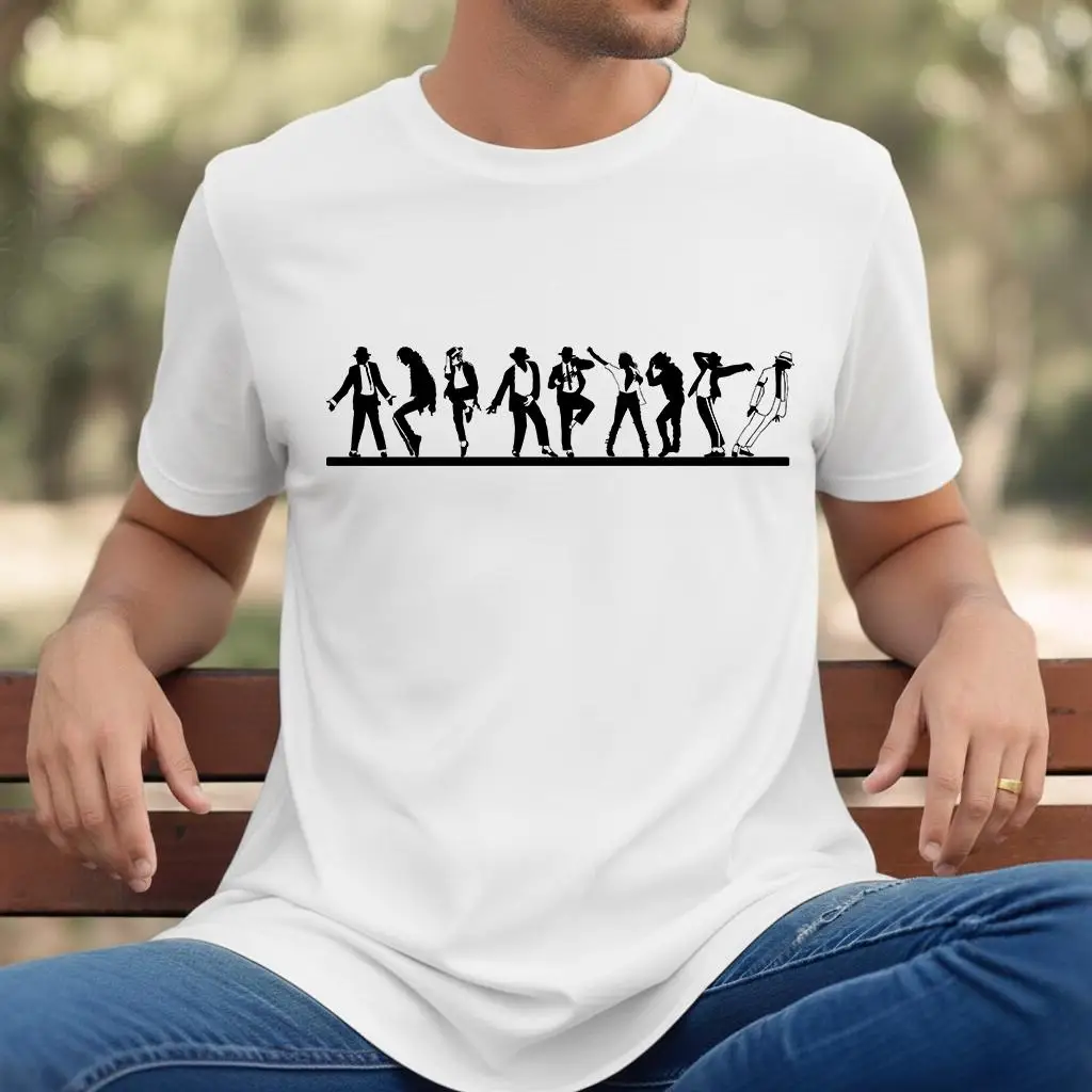 MJ Dance Evolution T-Shirt Summer Men's Tracksuit O-Neck Short Sleeve Casual Breathable Sportswear Harajuku Fashion Streetwear