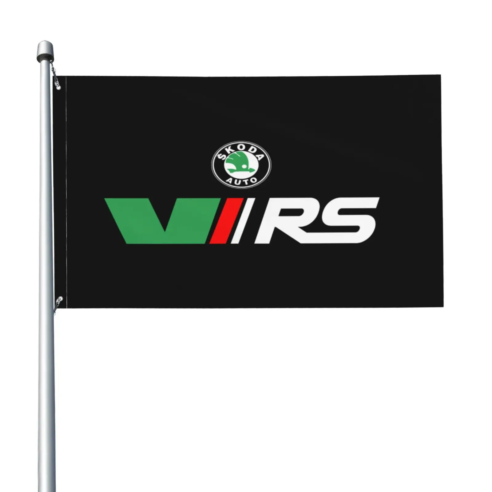 Skoda Rs Vrs Motorsport Graphicorrally Wrc Racing Flag Banner Grommets Holiday Sport Free Design Sport Outdoor National