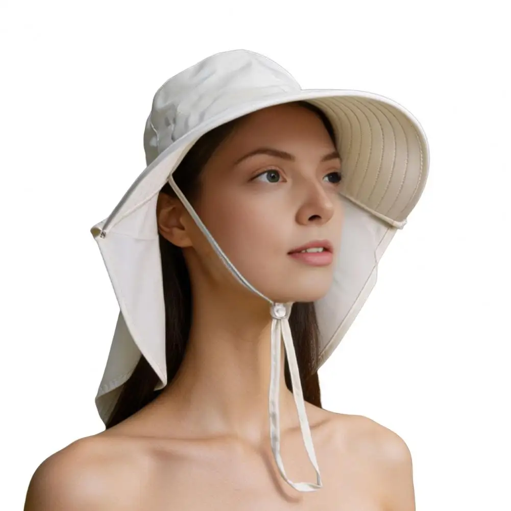 Full Coverage Sun Protection Hat Wide Brim Sun Hat for Women Women Sun Hat with Neck Flap Wide Brim Packable Beach Uv for Hiking
