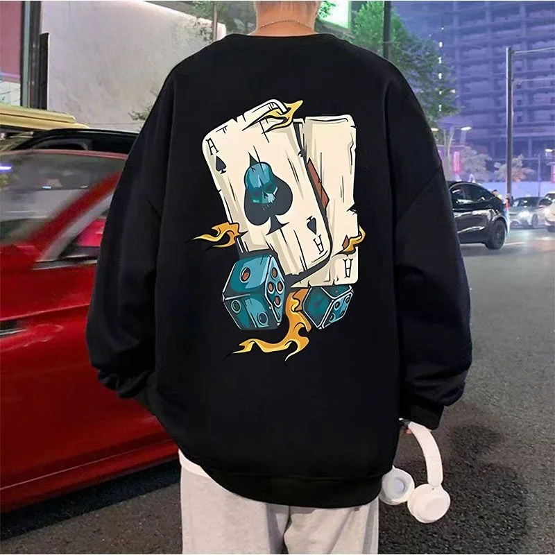 plus-size-american-sle-round-ne-sweatirt-men's-loose-casual-top-poker-print-spring-autumn-streetwear-comfortable-cotton