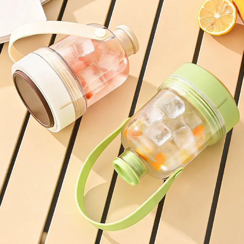 New Press-type Water Bottle Ice Cube Tray Anti-leakage Water Injection Ice Tray Mold with Handle Easily Remove Ice Ice Cube Mold