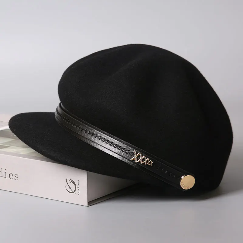 المرأة قبعة ورأى الصوف قبعة حجر الراين الديكور حافة قناع الخريف الشتاء الدافئة ملحق للخارجية الطقس البارد #3