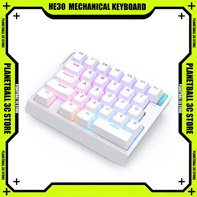 HE30 Gaming Mechanical Keyboard Magnetic Switch One-Handed 0.01mm RT SOCD 8000Hz Gamer Gaming Keypad for Valorant CS2