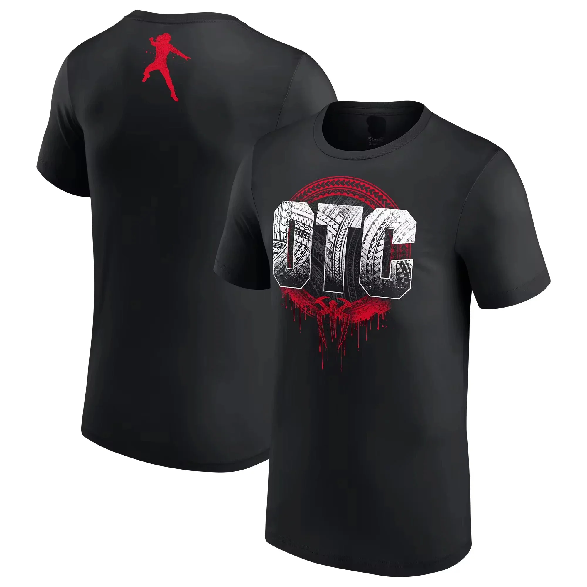 Roman Reigns men's T-Shirt Wrestling Round neck short sleeved T-shirt Boxing Champion Gym Quick Drying Clothes Training Tee Tops image 2
