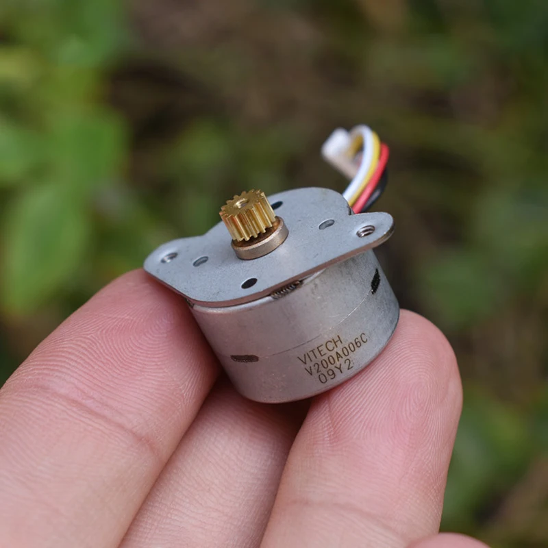 1 قطعة مايكرو 2-Phase 4-Wire خطوة المحرك صغير 20 مللي متر محرك متدرج مستدير 15 درجة 15 الأسنان النحاس والعتاد لتقوم بها بنفسك طابعة
