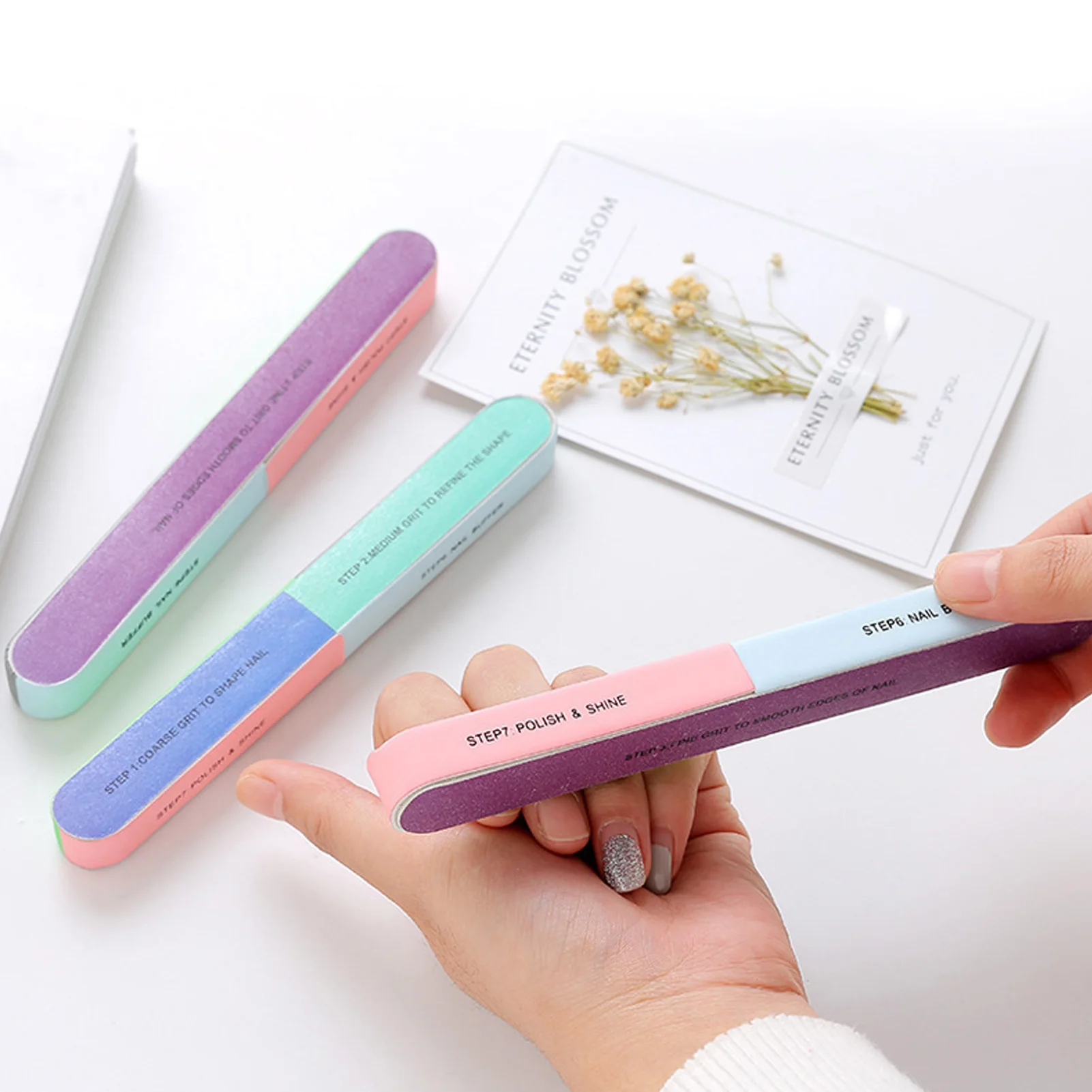 Professional Nail File Sanding Block Durable For Manicure Art Shaping Polishing Buffing Tool Set Professional Nail Care Kits