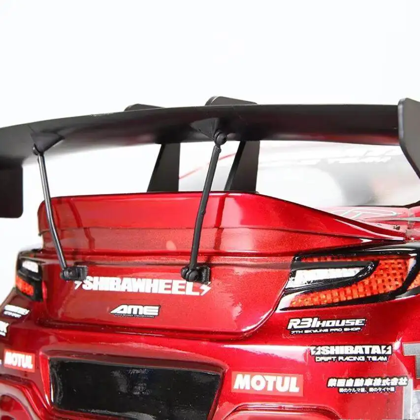 Drift Set TC893 1/10 3D Printed Drift Tail Wing, White, Comes with Rearview Mirror