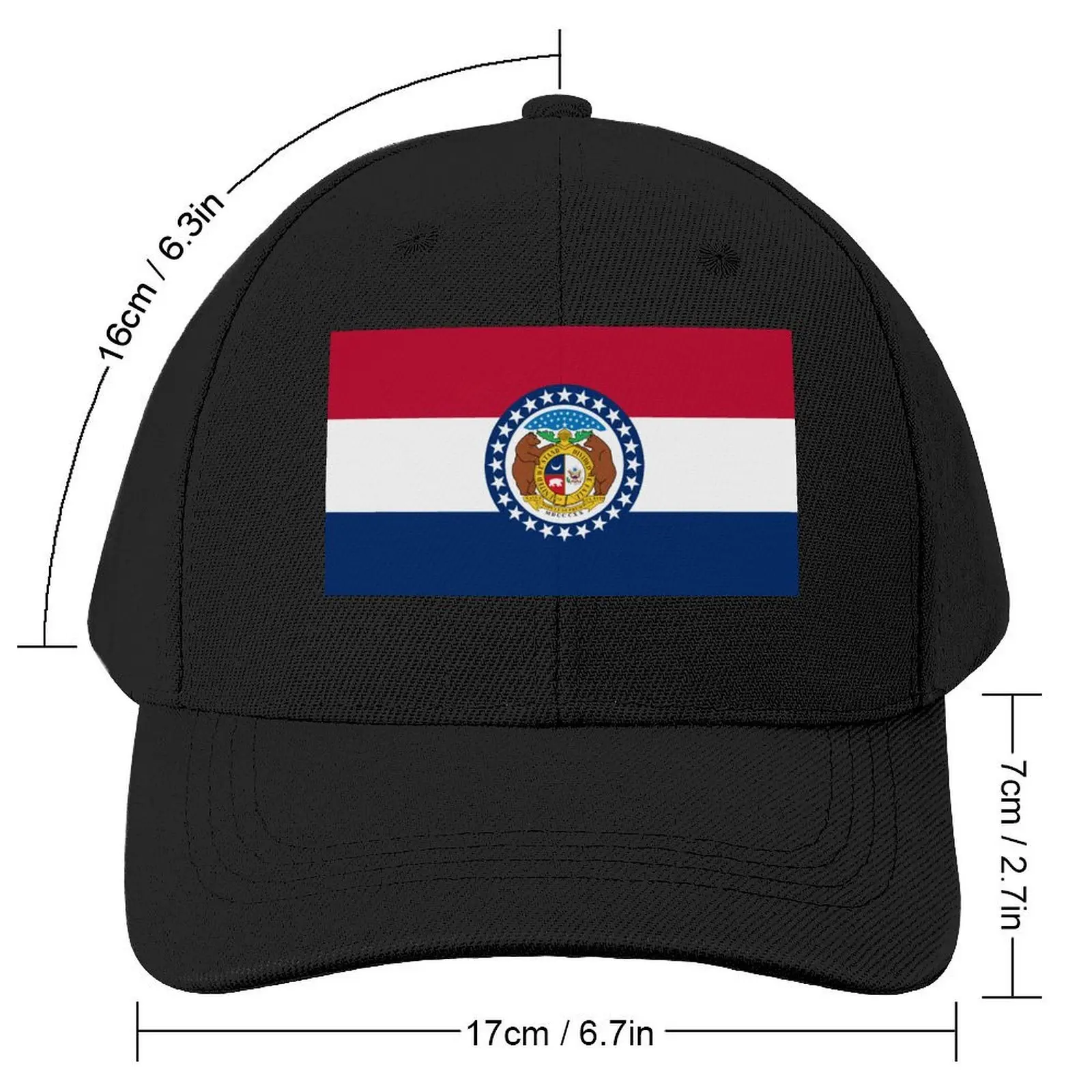 Flag of Missouri Baseball Cap Golf Hat Designer Hat summer hat |-F-| Women Men's