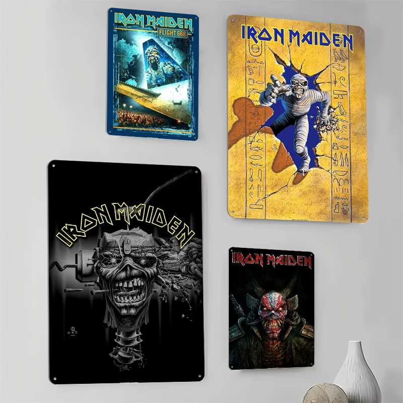 الحديد البكر الملصقات للتخصيص جدار الفن علامة معدنية خمر ريترو القصدير اللوحة للرجل كهف ديكور عناصر مخصصة مكتب الزينة #4